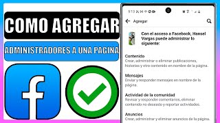 🔴Como agregar administradores a una pagina de facebook 2023 [upl. by Eninnaej]