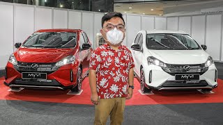 2022 Perodua Myvi facelift  RM46kRM59k DCVT Level 2 ASA 30 5 better FC 20 faster 0100 [upl. by Nicram]