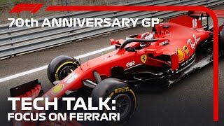 Whats Going on at Ferrari  Tech Talk  70th Anniversary Grand Prix [upl. by Eleynad]