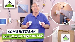 Cómo instalar bombillas inteligentes LED con Bricocrack  LEROY MERLIN [upl. by Drue]