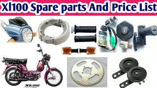 Xl 100 spare parts with price  TVs super xl parts list  tvs parts list kaise dekhe [upl. by Okir]