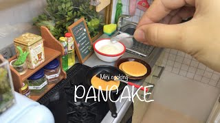 Nấu ăn mini Làm bánh Pancake mini cho búp bê Bunnie Mini cooking Rement Pancake [upl. by Voleta330]