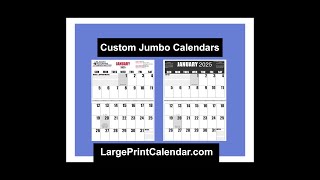 Promote Your Business with Custom Large Print Calendar [upl. by Koller]