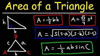 Area of a Triangle Given 3 Sides Herons Formula [upl. by Toth]