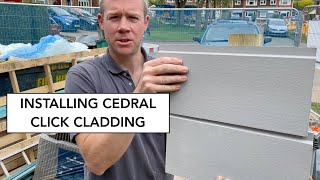 How I Installed Cedral Click Cladding  The Real Deal [upl. by Urbai]