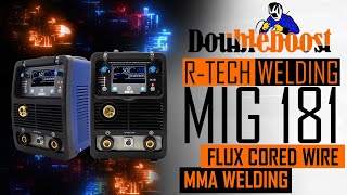 RTech MIG181 Digital MIG Welder Review Part 2 Flux core amp MMA Welding [upl. by Neysa]