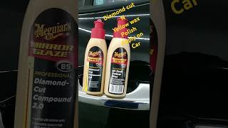 Wax polish apply on car diamond cut yellow wax  next Zen Coating [upl. by Raynor]