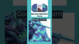 Bernat Blanket Yarn Quick Easy Ocean Chunky Baby Pattern Chenille Yarn crochet crocheting [upl. by Aros]