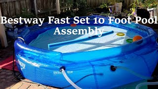 Bestway Fast Set 10 Foot Pool Assembly Timelapse [upl. by Lussier319]