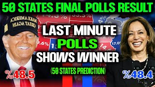 Less Than 1 Day 50 States Final Polls Trump or Harris  2024 Election Polls Map Prediction [upl. by Hnad]