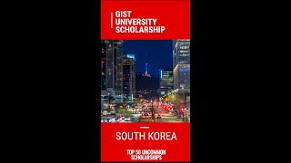 GIST University Scholarship fullyfundedscholarships scholarshipsinsouthkorea [upl. by Hasile827]