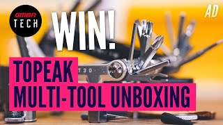 Topeak Multi Tool Unboxing amp Giveaway  Mini PT30 Mini P20 and Tubi 18 [upl. by Ecnarepmet]