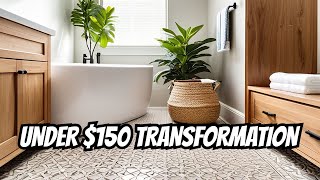 How I transformed my bathroom floor for under 150 [upl. by Aggi]