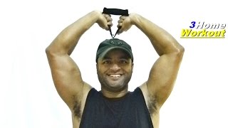 TRICEPS Band Exercise  GET RIPPED TRICEPS Overhead Extension [upl. by Amice]