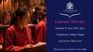 Leavers Service Saturday 29 June 2024 12pm [upl. by Atteuqnas]