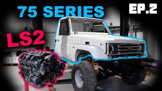 V8 LS2 IN 75 SERIES LANDCRUISER [upl. by Ravaj399]