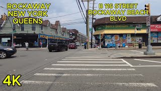 WALKING TOUR ROCKAWAY B 116 STREET AND ROCKAWAY BEACH BLVD NYC 07 29 24 [upl. by Jochbed]