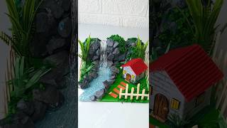 DIY waterfall 🏞️🏡youtubeshorts viralshorts [upl. by Orteip]