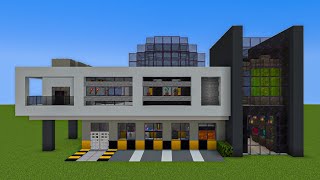 Minecraft Tutorial How To Make A Science Laboratory  City Tutorial [upl. by Yelrebmik]