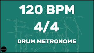 44  Drum Metronome Loop  120 BPM [upl. by Ibmab857]