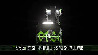 EGO POWER 24quot Selfpropelled 2Stage XP Snow Blower With PEAK POWER™  SNT2416  Features [upl. by Bbor]