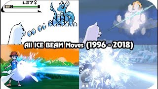 Evolution of Pokémon Moves  ICE BEAM 1996  2018 [upl. by Zaneski]