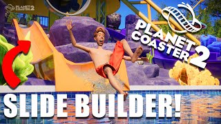 SildeFlume Builder in PLANET COASTER 2 Gameplay [upl. by Aihsatan]