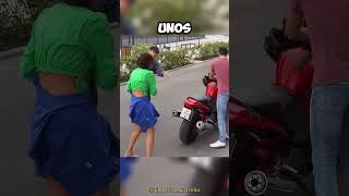 Su vestido se QUEDÓ atrapado en la MOTO y 😱🙌 [upl. by Nolyaw387]