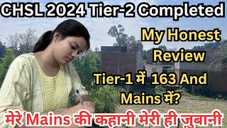 SSC CHSL 2024 Tier2🔥 📚My Review📚 कैसा रहा मेरा Mains🔥का पेपर [upl. by Finah127]