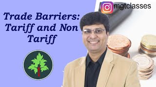 Trade Barriers  Tariff and Non Tariff Barriers in Hindi [upl. by Encrata]