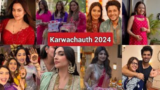 Karwa Chauth 2024 Shilpa Shetty Disha Parmar Surbhi Chandna Devoleena Parineeti Sonakshi [upl. by Hinda]