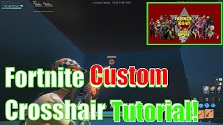 Fortnite Custom Crosshair Tutorial  PcPs4Xbox  Fortnite Battle Royale [upl. by Spears]