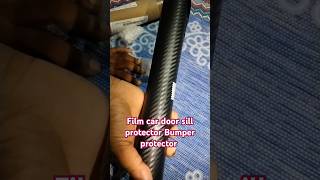 Flipkart Unboxing Black reflective tape car door sill protector bumper protector shorts review [upl. by Auqenaj]