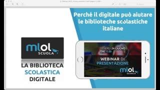 MLOL Scuola Secondo webinar di presentazione 24062016 [upl. by Dorren]