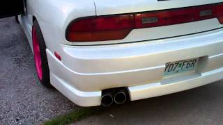 Tonyas 240sx LS1 Swap Heads and Cam MS3 and T56 Exhaust Finished Dual 3quot Stainless [upl. by Janeta543]