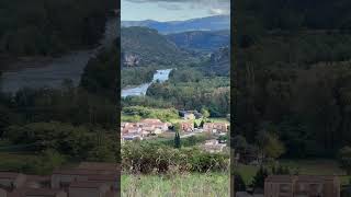 Panorama Entrée des gorges de La Beaume depuis les hauts de Rosières Ardèche 08102024 [upl. by Boehmer319]