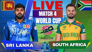 🔴 Live Sri Lanka vs South Africa T20 World Cup Match 4 Live Match Score  SL vs SA match Today [upl. by Regan]