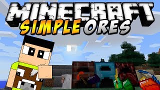 Minecraft  SimpleOres MOD Minerales ilimitados arcos épicos etc  ESPAÑOL TUTORIAL [upl. by Milah]