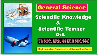 Scientific Knowledge and Scientific Temper Tnpsc Questions General Science Physics [upl. by Drofwarc]