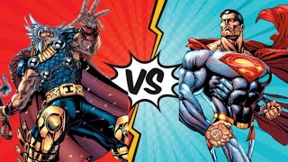 Rune King Thor vs Cosmic Armor Superman Who Wins the Ultimate Battle [upl. by Young]