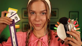 ASMR Pampering You To Sleep  Nails Hairdresser Lashes Eyebrows Makeup [upl. by Einiffit]