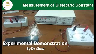 Measurement of dielectric constant  dielectric constant experiment [upl. by Merriam]