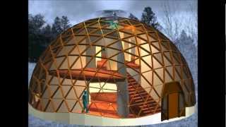 A Class I 6frequency Geodesic Dome Structure Constructed with quotHingedquot Triangles [upl. by Sampson630]