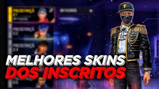 MELHORES COMBINAÇÕES DE ROUPAS NO FREE FIRE  SKINS DOS INSCRITOS [upl. by Florio803]