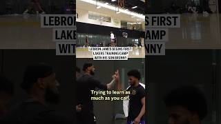 LeBron James has first Lakers training camp with son Bronny [upl. by Kelsy]