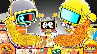 SPRUNKI ASMR  Fun Bot Vs Garnold Convenience Store Food Mukbang  Incredibox Animation [upl. by Kornher506]