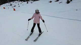 Blue Run skiing in Seefeld Austria [upl. by Seraphim593]