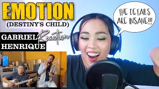 Emotion  Gabriel Henrique Cover Destinys Child REACTION [upl. by Ocramed89]