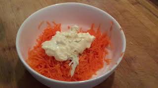 Carrot salad and garlic mayonnaise [upl. by Sayres553]