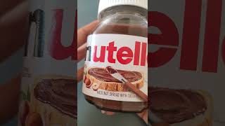 NUTELLA HAZELNUT SPREAD shorts trending viral ofwhongkong mybloopers [upl. by Eedissac]